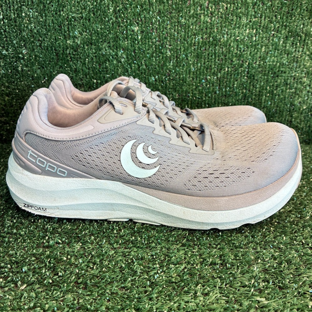 Topo Athletic Phantom 3 ZipFoam Breathable Running Sneaker Grey Stone Womens 9.5